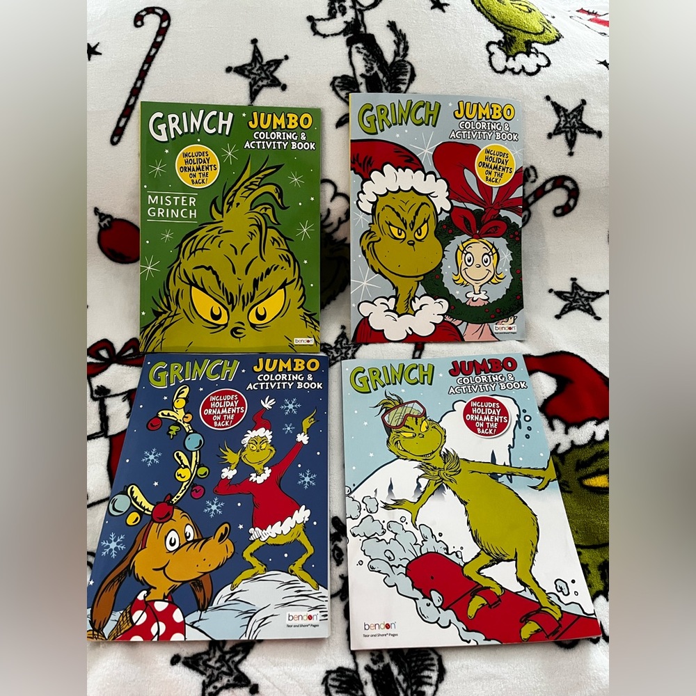 The Grinch Color Book Set Of 4